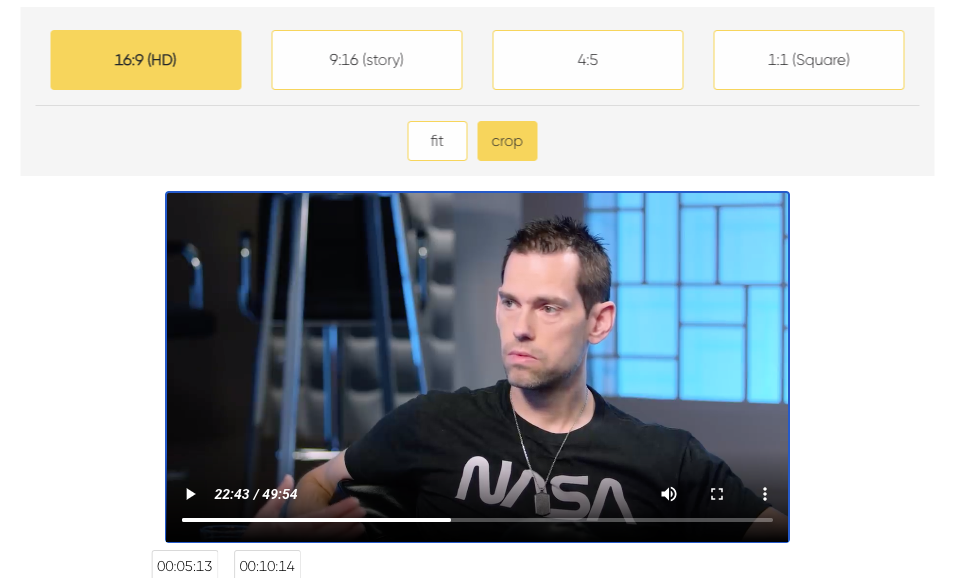 1 click aspect ratios