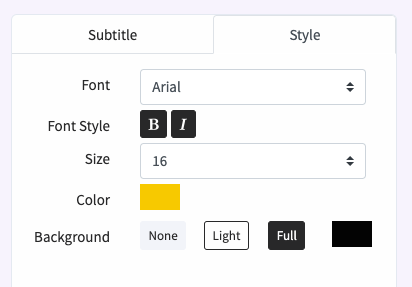 crop your videos with subtitles