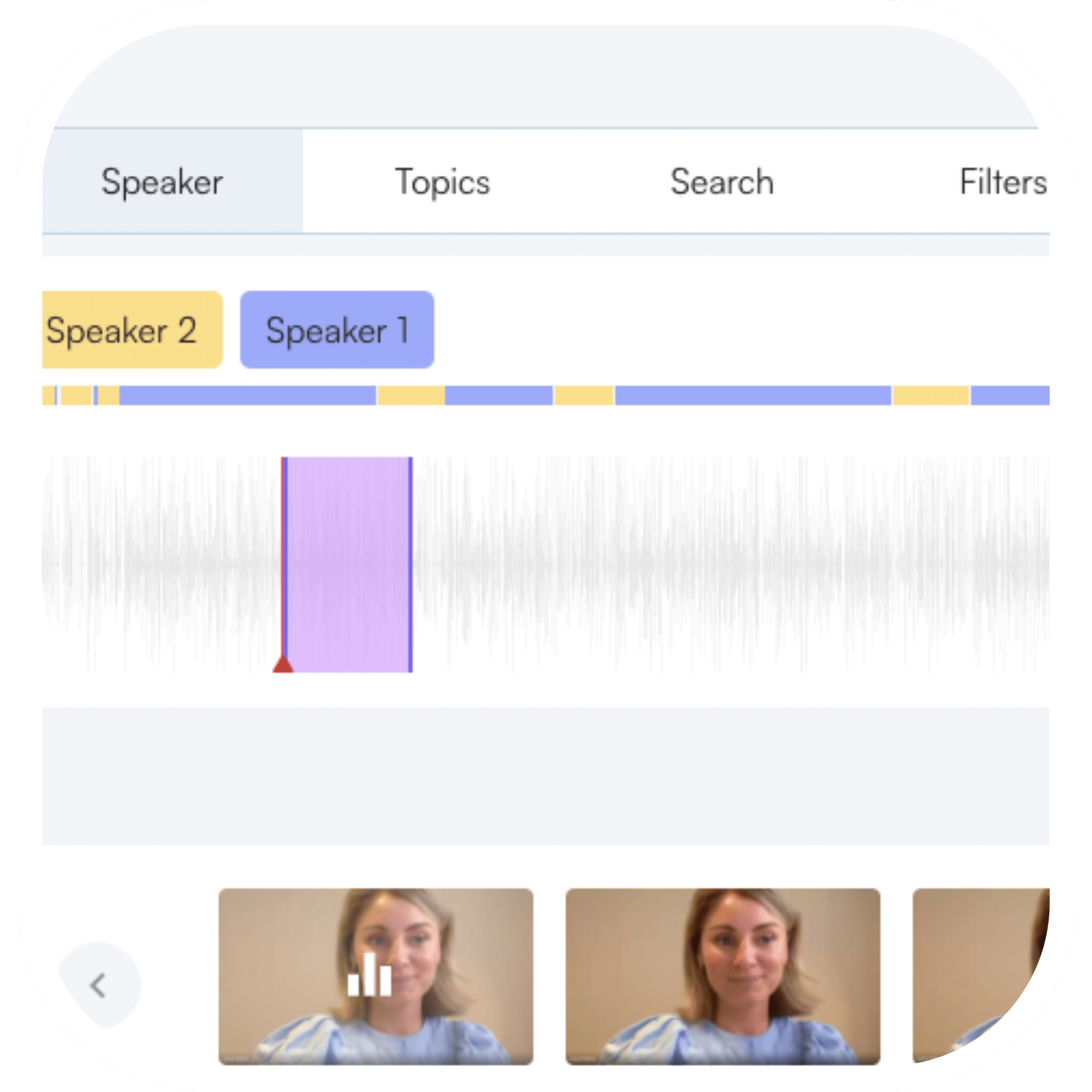 create clips based on speaker create clips based on speaker